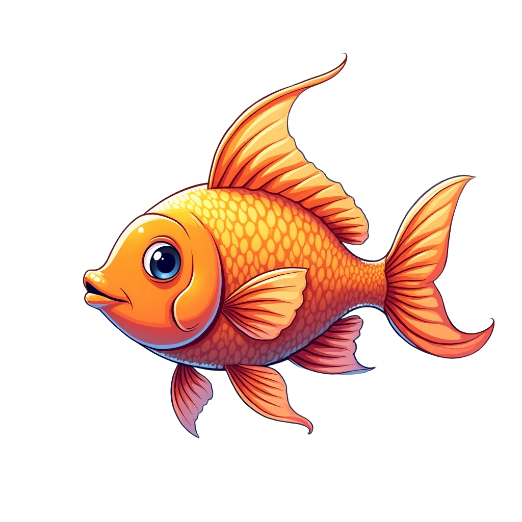 Golden Fish Illustration